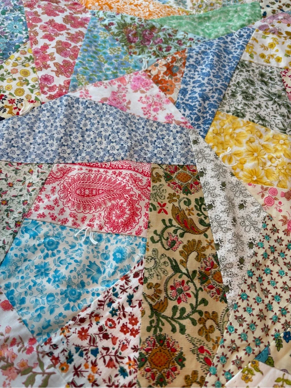 Handmade crazy quilt. Excellent condition - 86x74”